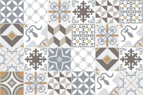 Sada 24 samolepek Ambiance Tiles Beige Ambiance