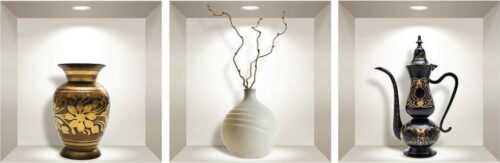 Sada 3 3D samolepek na zeď Ambiance Decorative Objects Ambiance