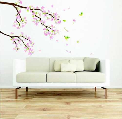 Sada samolepek Ambiance Tree Branch Pink Flowers Ambiance