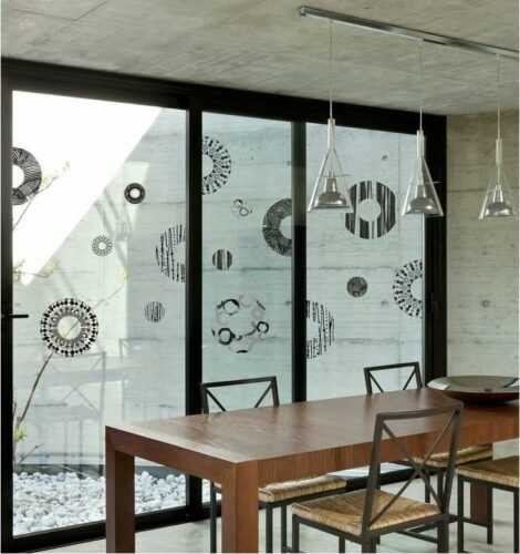 Samolepka Ambiance Grey And Black Circles Ambiance