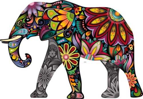 Samolepka Ambiance India Elephant
