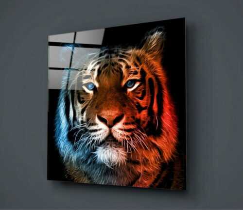 Skleněný obraz Insigne Lion Colorful