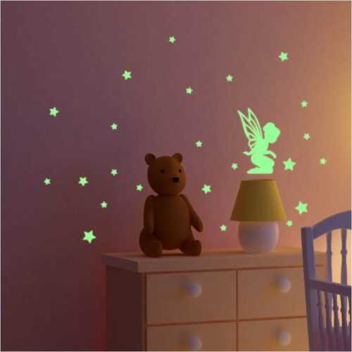 Svítící samolepka Ambiance Fairy With Small Stars Ambiance