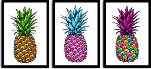 Trojdílný obraz Pineapple