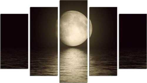 Vícedílný nástěnný obraz Moon Over The River Fascination