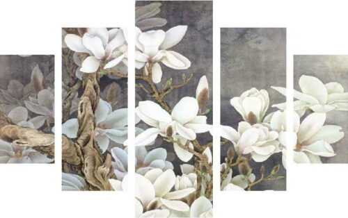 Vícedílný obraz White Blossom