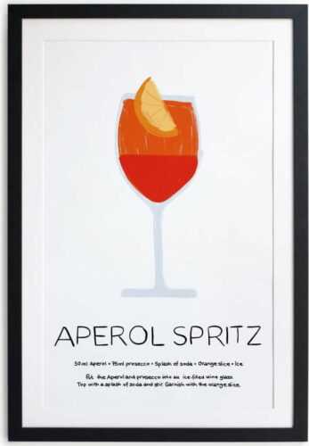 Zarámovaný plakát Really Nice Things Aperol