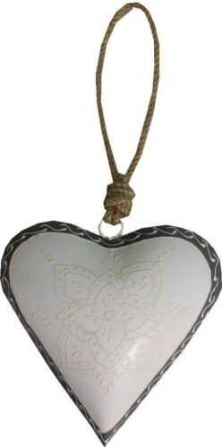 Závěsná dekorace ve tvaru srdce Antic Line Light Heart