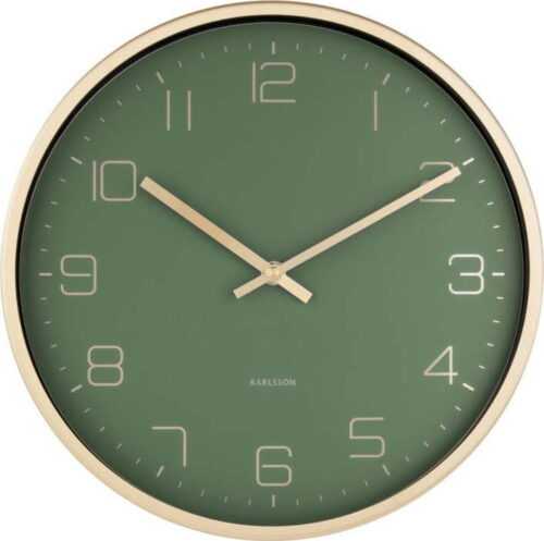 Zelené nástěnné hodiny Karlsson Elegance Karlsson