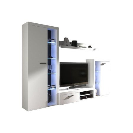 Obývací stěna OLIMP bílá Varianta LED osvětlení