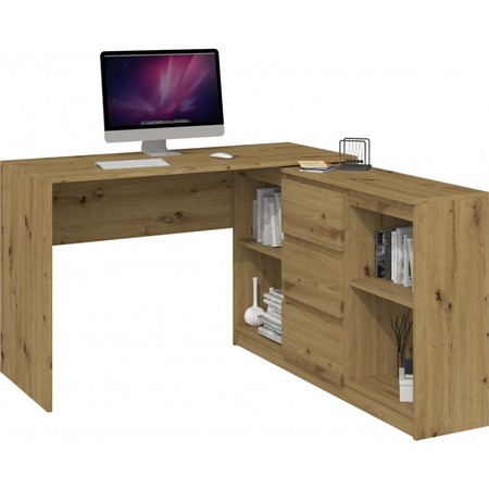 Počítačový stůl s komodou 2D3S dub artisan