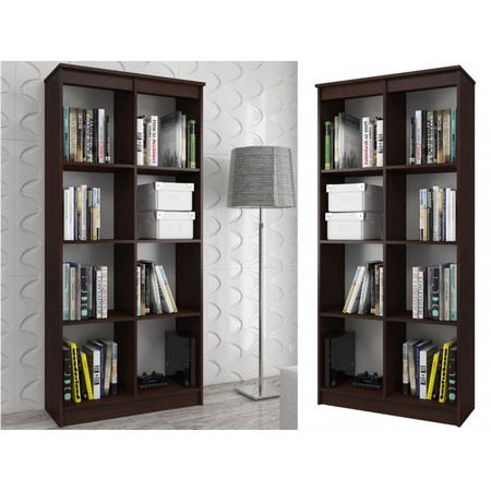 Regál R 80cm CLP 8 poliček wenge