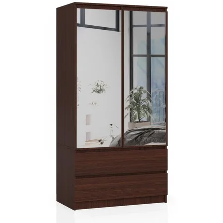 Šatní skříň S60 2D2SZ se zrcadly wenge