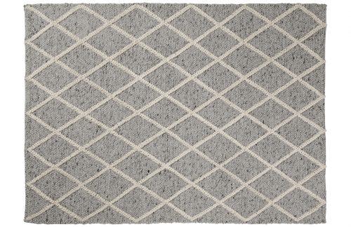 Světle šedý vlněný vzorovaný koberec LaForma Ara 160 x 230 cm LaForma