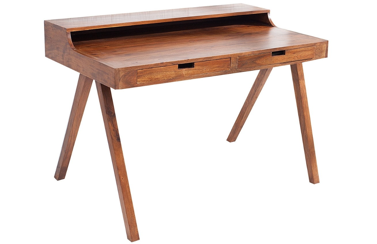 Moebel Living Masivní akátový pracovní stůl Etesia 120 x 70 cm Moebel Living