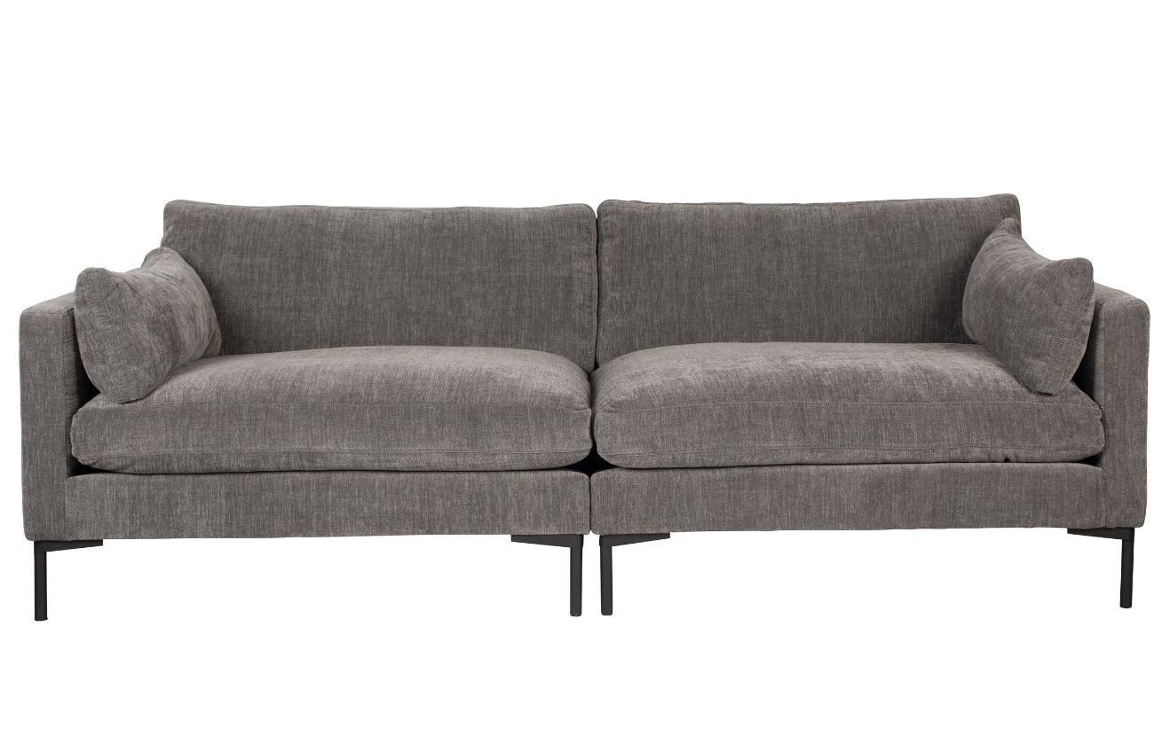 Šedá látková třímístná pohovka ZUIVER SUMMER 230 cm Zuiver