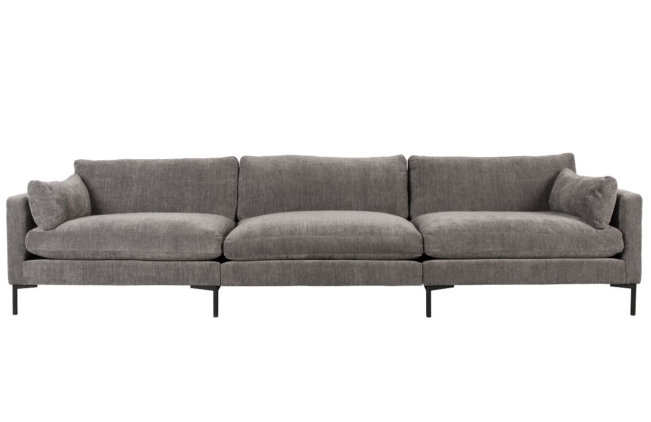 Šedá látková čtyřmístná pohovka ZUIVER SUMMER 335 cm Zuiver