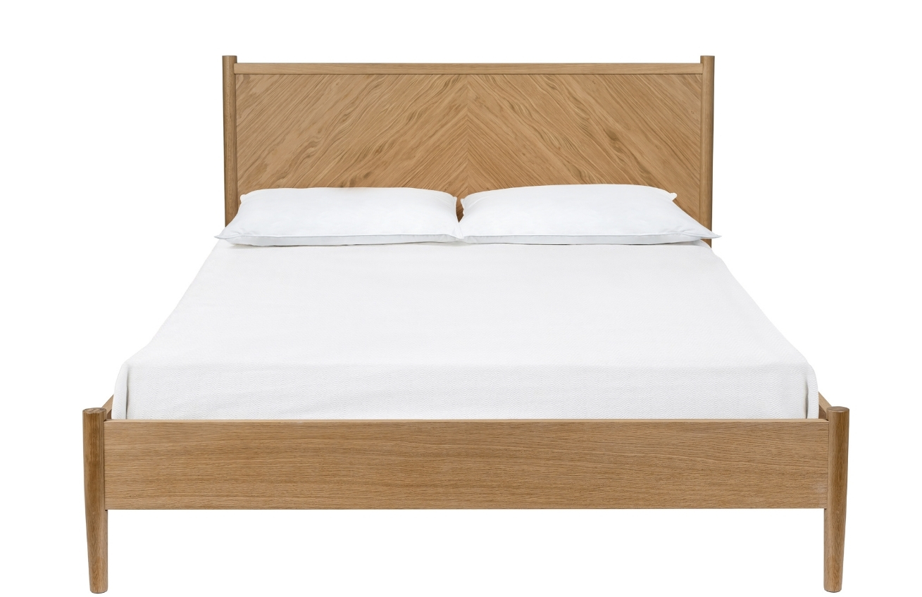 Dubová postel Woodman Farsta Angle 140 x 200 cm Woodman