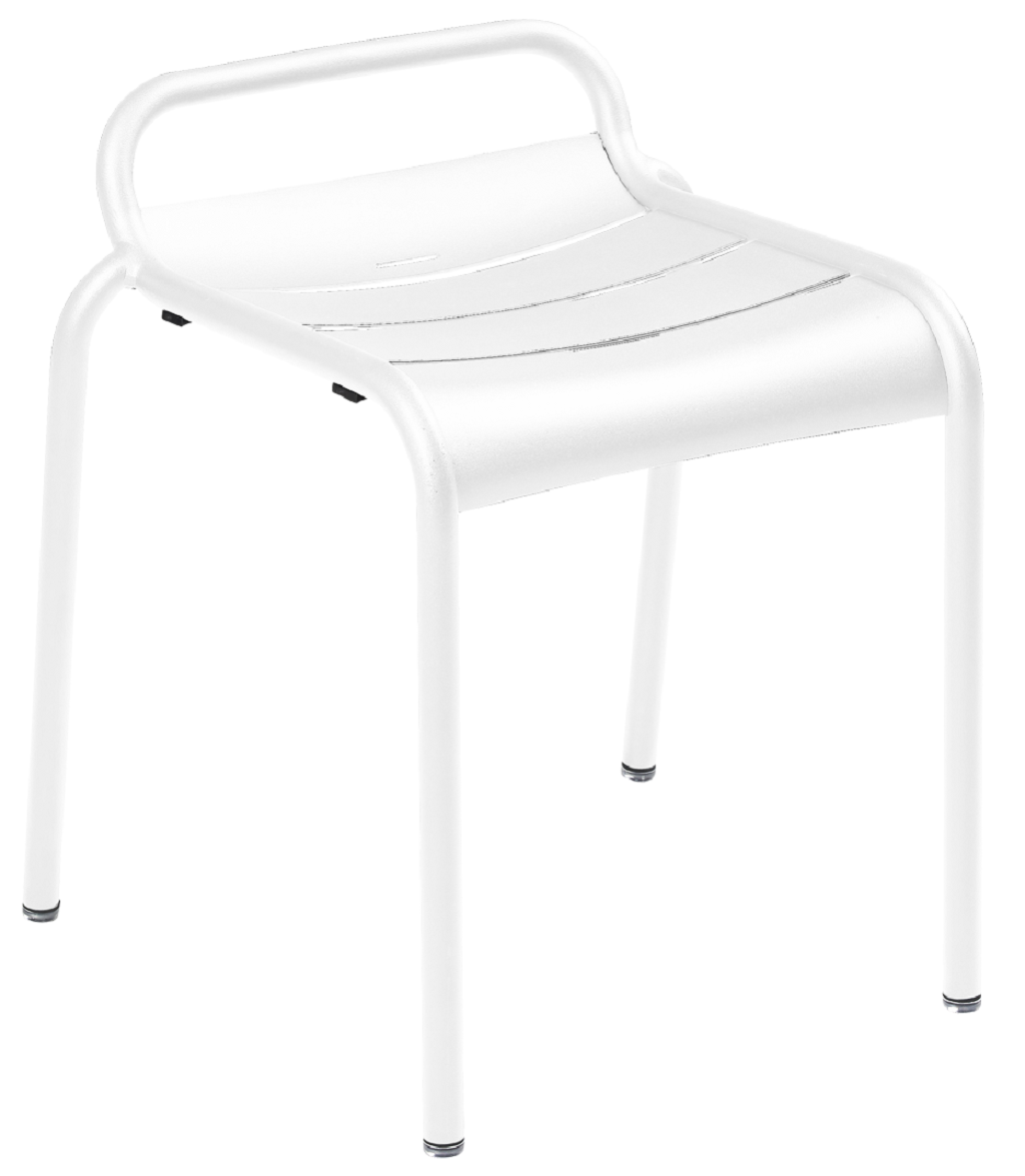 Bílá kovová stolička Fermob Luxembourg 58