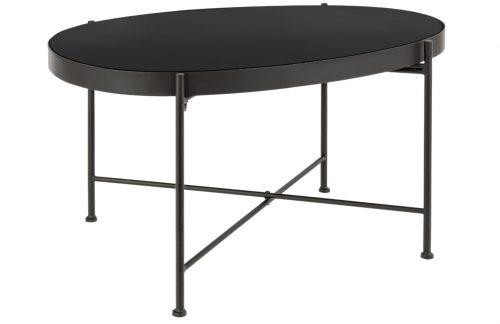 Černý kovový konferenční stolek Bizzotto Radisa 70 cm Bizzotto