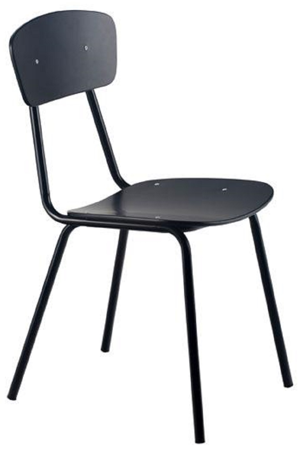 Černá kovová jídelní židle MARA SIMPLE Mara