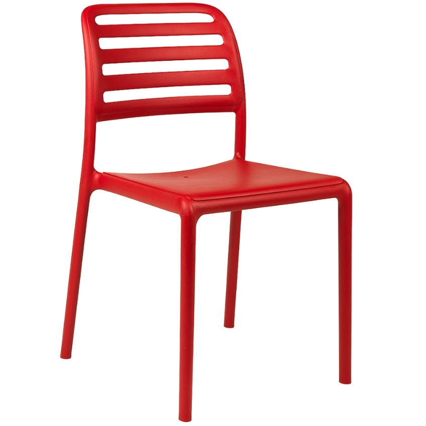 NARDI Červená plastová zahradní židle Costa NARDI