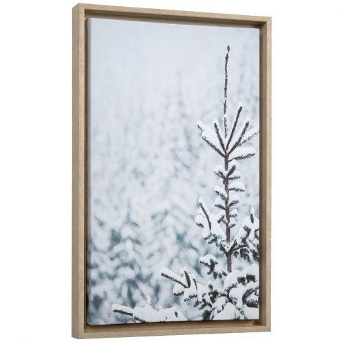 Obraz LaForma Annelise s motivem zasněžené jedle 50 x 30 cm LaForma