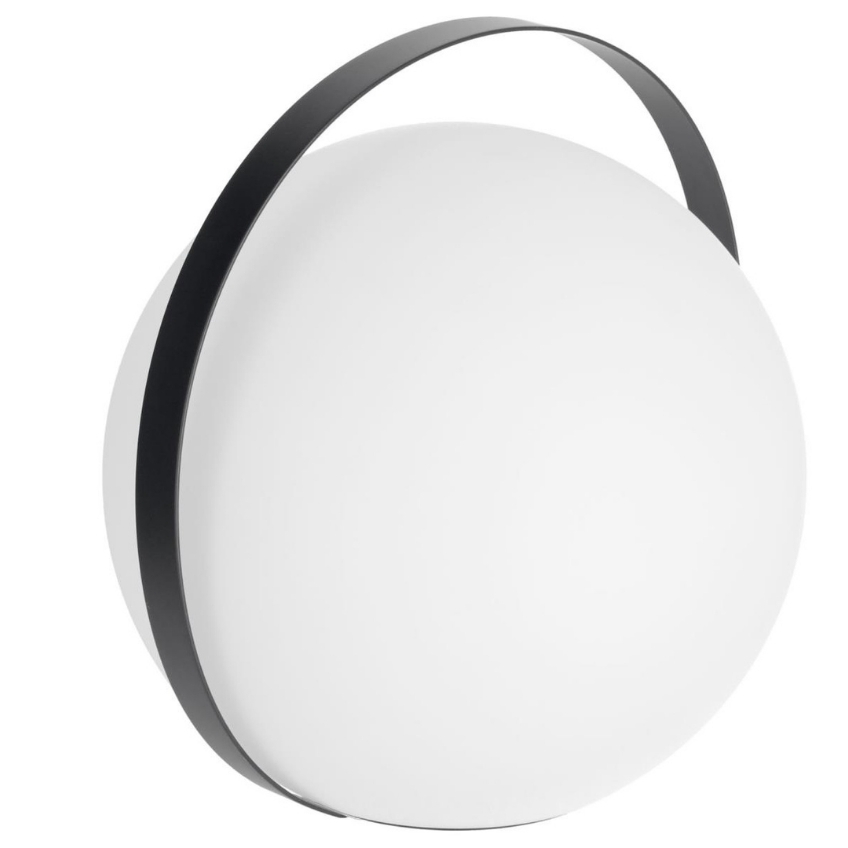 Bílá plastová stolní LED lampa LaForma Dinesh LaForma