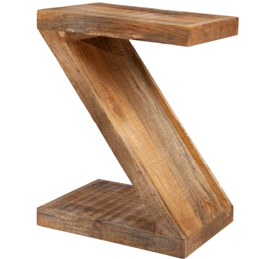 Moebel Living Masivní mangový odkládací stolek Zeta 45 x 30 cm Moebel Living