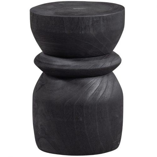 Hoorns Černá dřevěná stolička Brandan 40 cm Hoorns