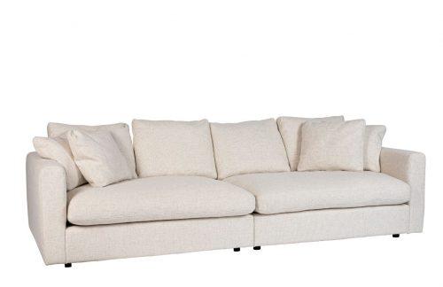 Krémově bílá látková třímístná pohovka ZUIVER SENSE 266 cm Zuiver