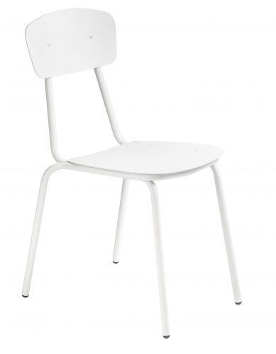 Bílá kovová jídelní židle MARA SIMPLE Mara