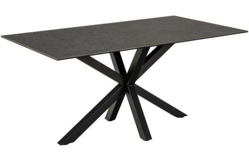 SCANDI Černý keramický jídelní stůl Skyline 160 x 90 cm SCANDI