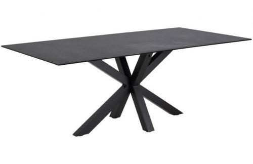 SCANDI Černý keramický jídelní stůl Skyline 200 x 100 cm SCANDI