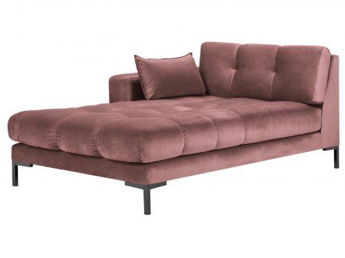 Růžová sametová lenoška MICADONI MAMAIA 185 cm