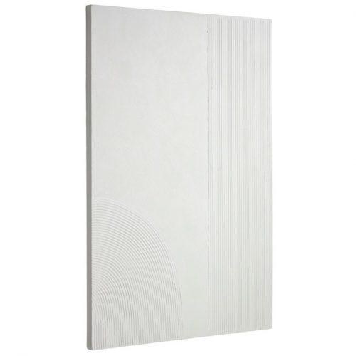 Bílý abstraktní obraz LaForma Adelta 80 x 110 cm LaForma