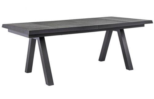 Černý keramický zahradní rozkládací jídelní stůl Bizzotto Kriton 205/265 x 103 cm Bizzotto