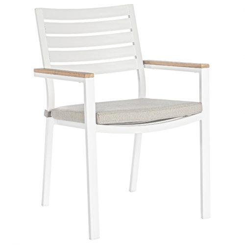 Bílá kovová zahradní židle Bizzotto Dalmar Bizzotto