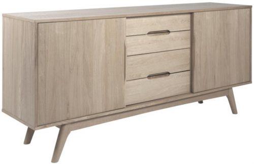 SCANDI Dubová komoda Maryt 180 x 44 cm SCANDI