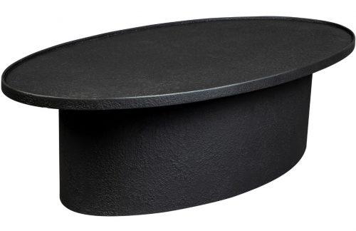 Černý kovový oválný konferenční stolek DUTCHBONE WINSTON 120 x 60 cm Dutchbone