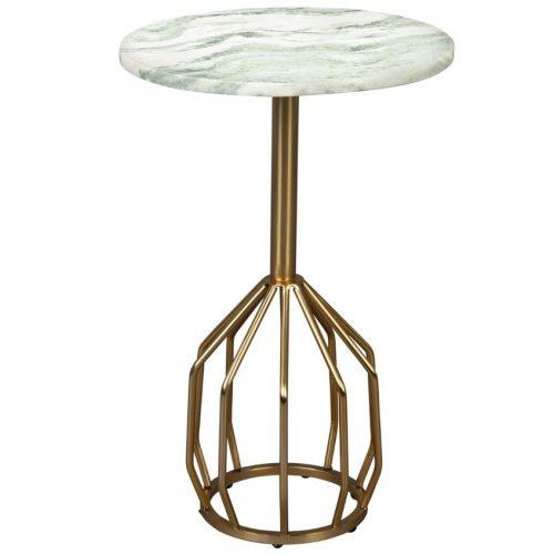 Bílý mramorový odkládací stolek DUTCHBONE SALERNO S 30 cm Dutchbone
