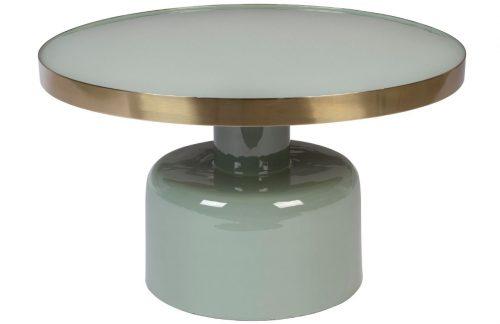 Zelený kovový konferenční stolek ZUIVER GLAM 60 cm Zuiver