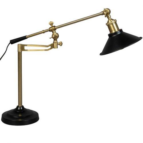 Černo zlatá kovová stolní lampa DUTCHBONE PENELOPE Dutchbone