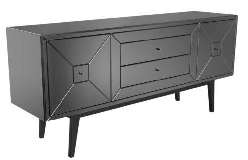 Kouřově šedá zrcadlová komoda Miotto Alba 182 x 47 cm MIOTTO