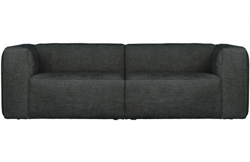 Hoorns Antracitově šedá látková třímístná pohovka Bearny 246 cm Hoorns