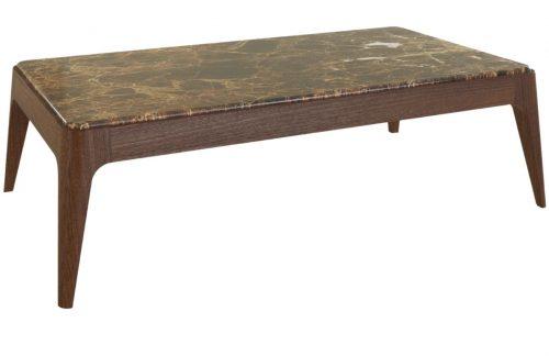 Tmavě hnědý mramorový konferenční stolek Miotto Marano 140 x 75 cm MIOTTO