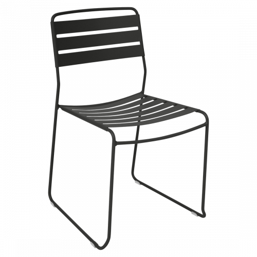 Černá kovová stohovatelná zahradní židle Fermob Surprising Fermob
