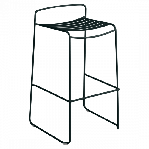 Černá kovová stohovatelná zahradní barová židle Fermob Surprising 86 cm Fermob