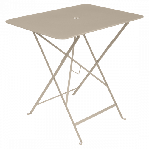 Muškátově šedý kovový skládací stůl Fermob Bistro 57 x 77 cm Fermob