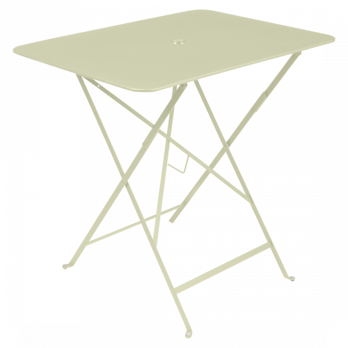 Světle zelený kovový skládací stůl Fermob Bistro 57 x 77 cm Fermob